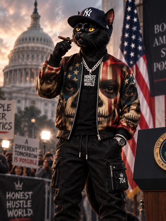 Honest Hustle World Signature Bomber Jacket