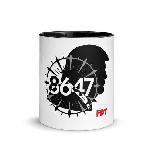 8647 FDT 11 oz color-interior ceramic mug by Honest Hustle World, front view
