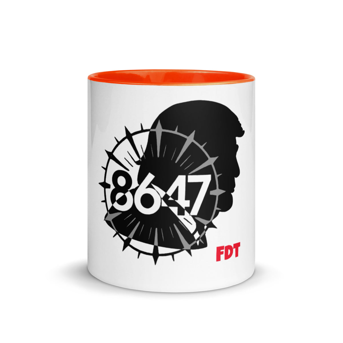 8647 FDT 11 oz color-interior ceramic mug by Honest Hustle World, front view