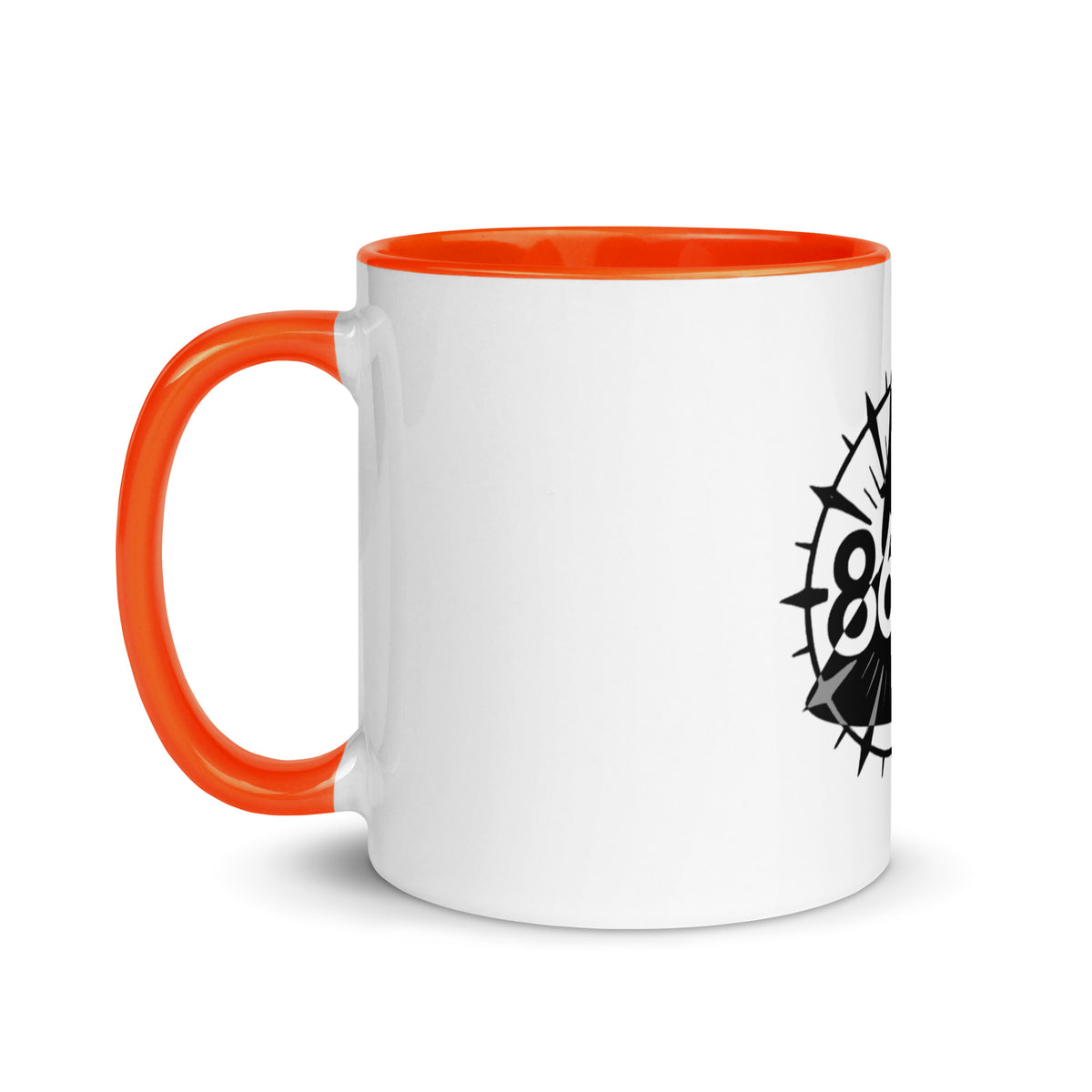 8647 FDT 11 oz color-interior ceramic mug by Honest Hustle World, left view