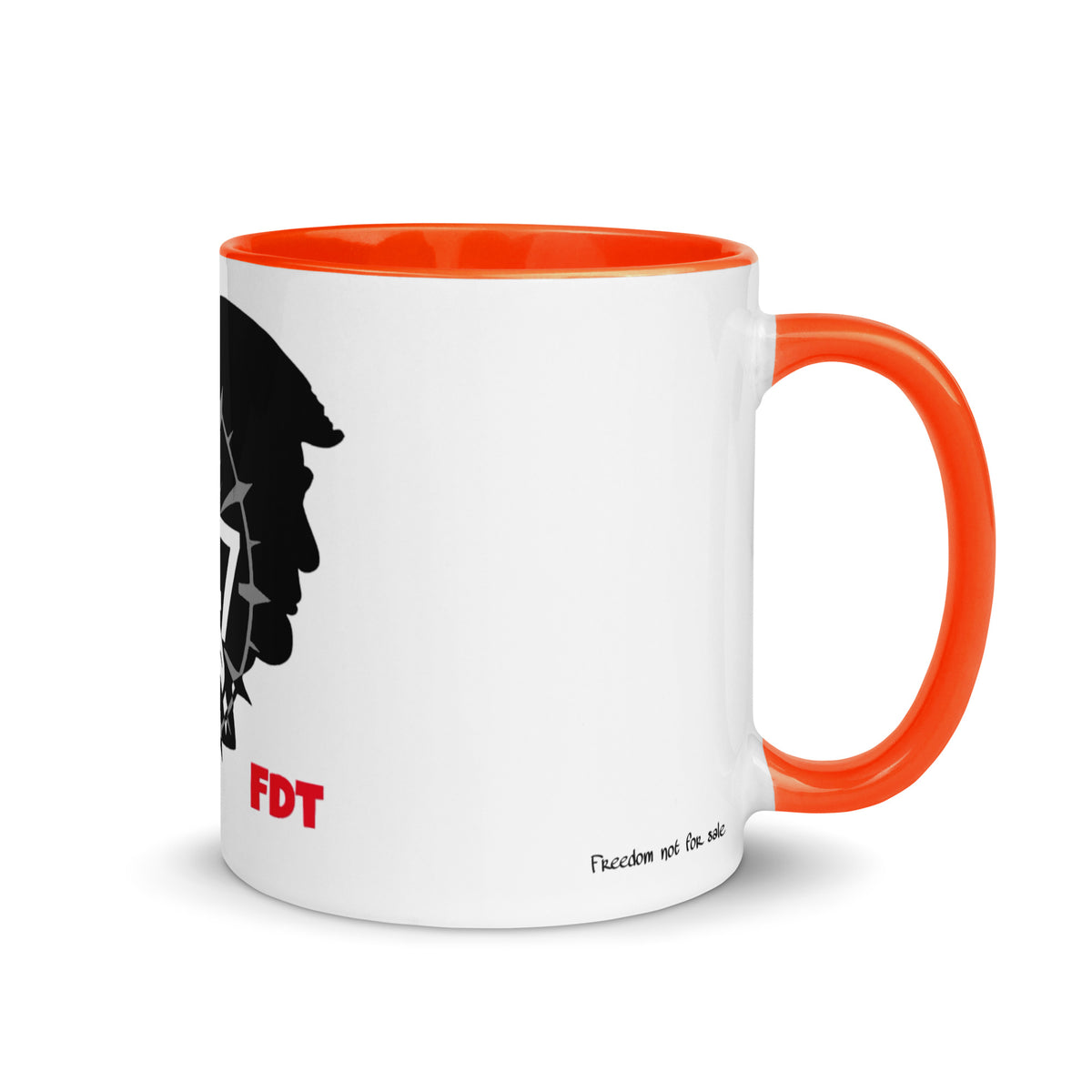 8647 FDT 11 oz color-interior ceramic mug by Honest Hustle World, right view
