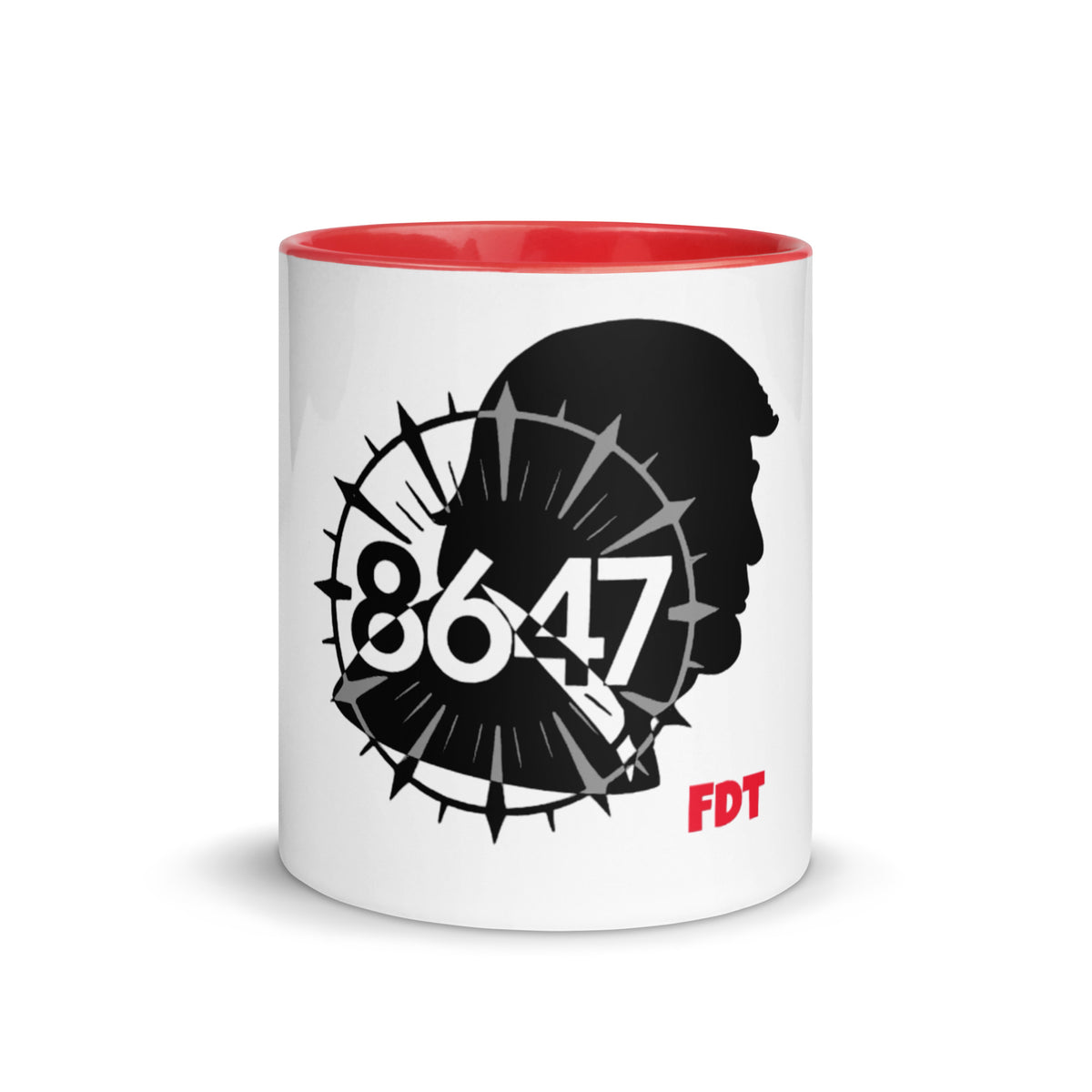 8647 FDT 11 oz color-interior ceramic mug by Honest Hustle World, front view