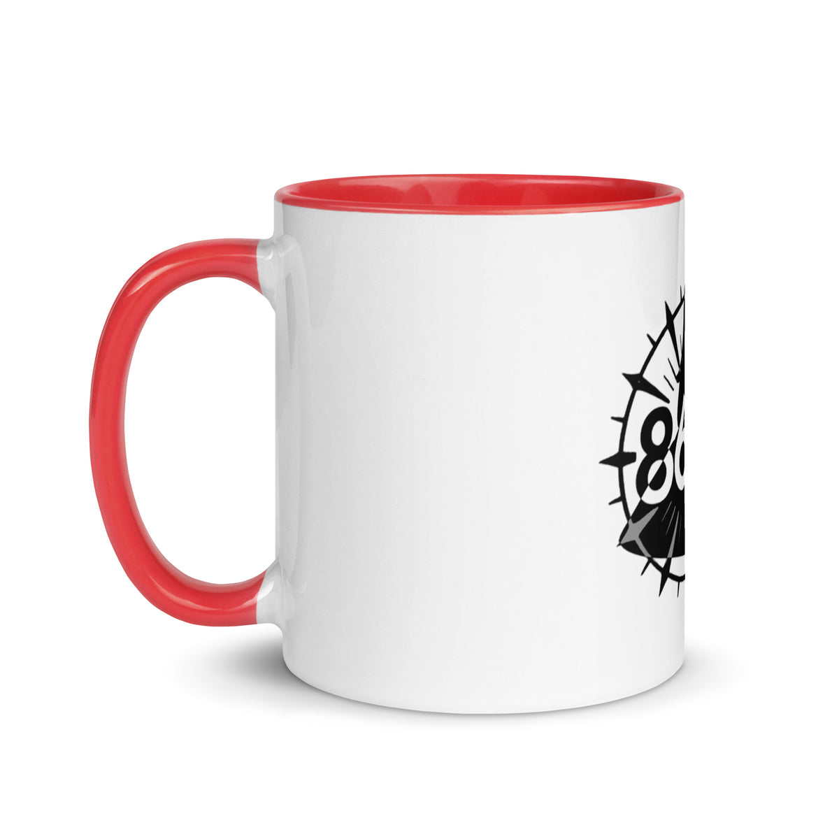 8647 FDT 11 oz color-interior ceramic mug by Honest Hustle World, left view